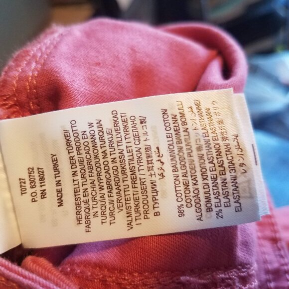 Boden Pants Women's 8P Petite Abingdon Trousers Dusty Red T0727 Cotton Elastane - Picture 11 of 11